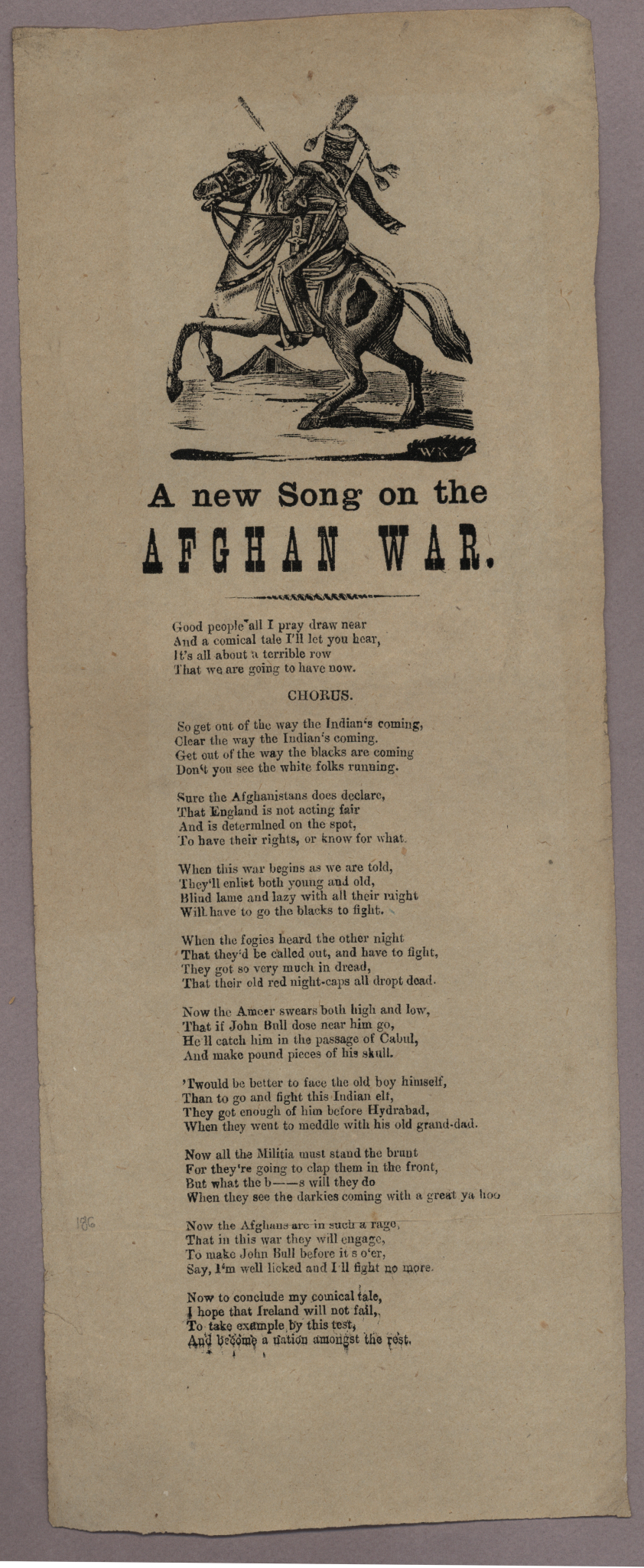 &quot;A New Song on the Afghan War&quot;