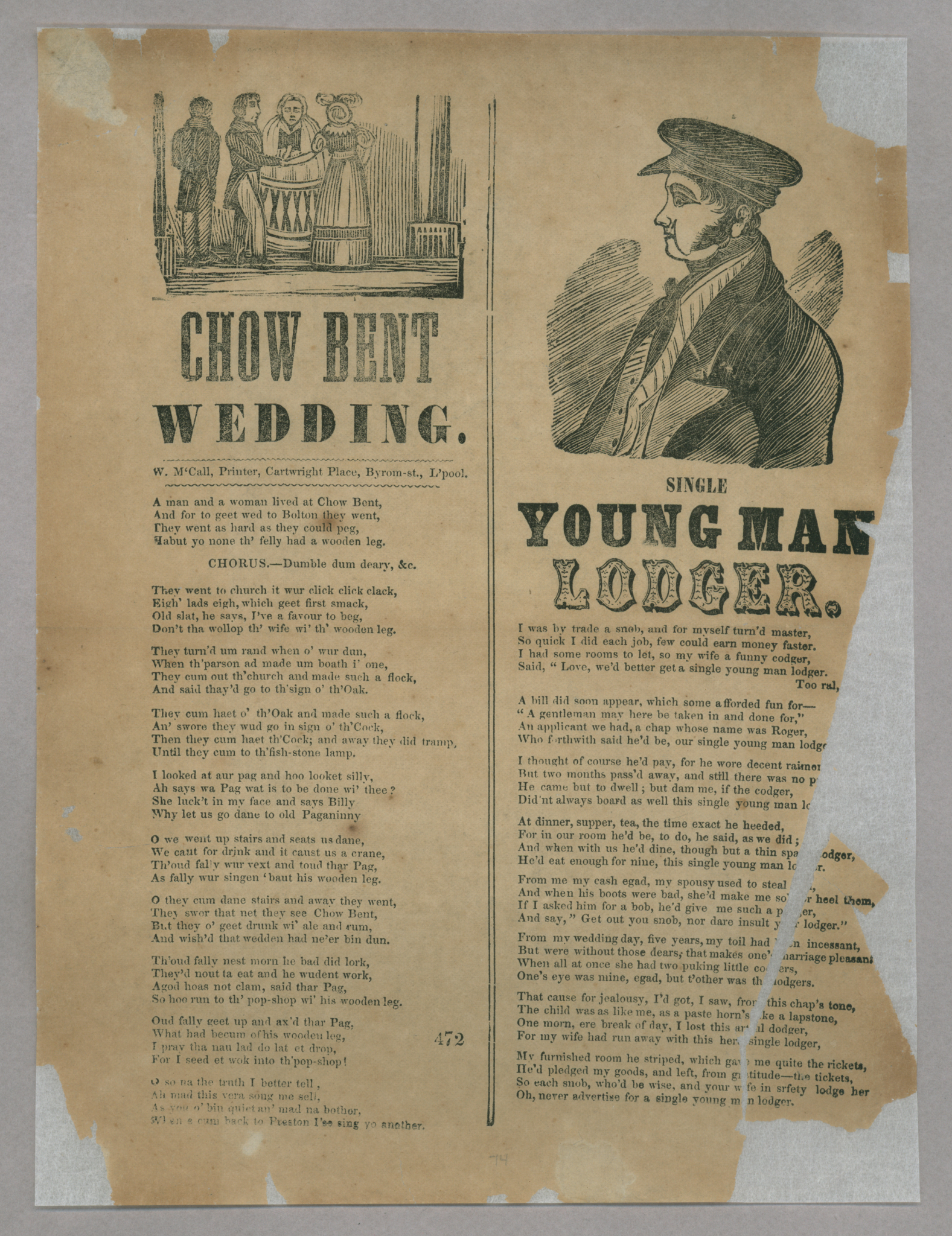 &quot;Chow Bent Wedding,&quot; and &quot;Single Young Man Lodger&quot;