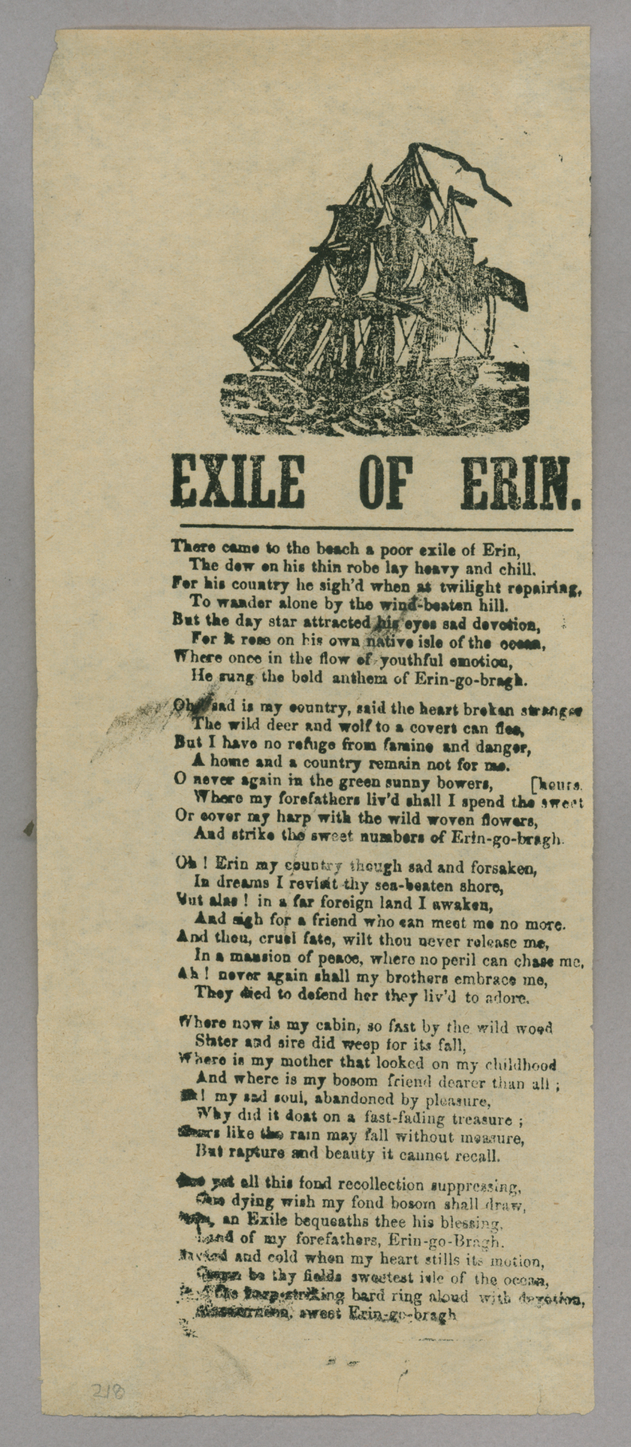 &quot;Exile of Erin&quot;