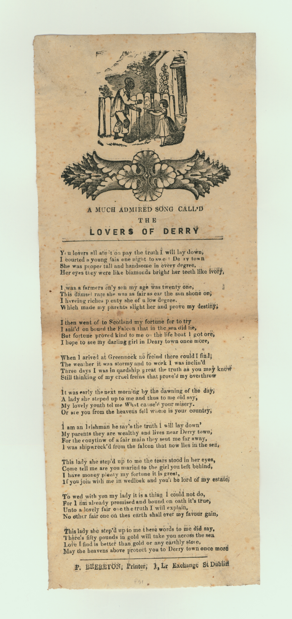 &quot;A Much Admired Song Called the Lovers of Derry&quot;