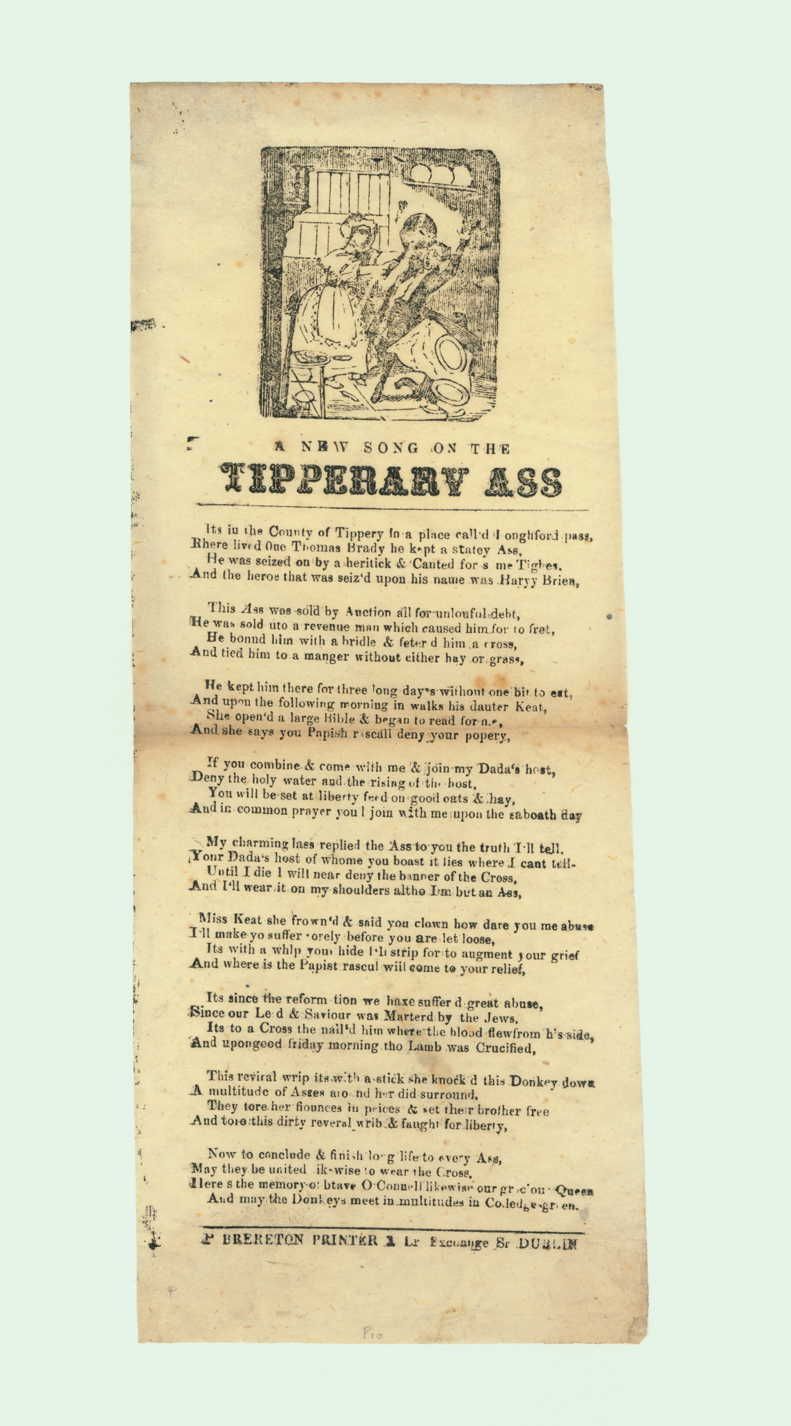&quot;A New Song on the Tipperary Ass&quot; (Copy 2)