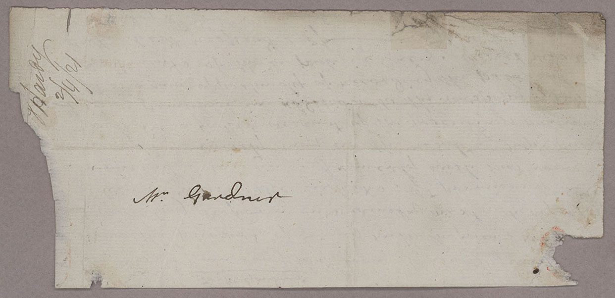 Letter. Thomas Hardy, n.p., to Mr. Gardner; n.p., Page 2