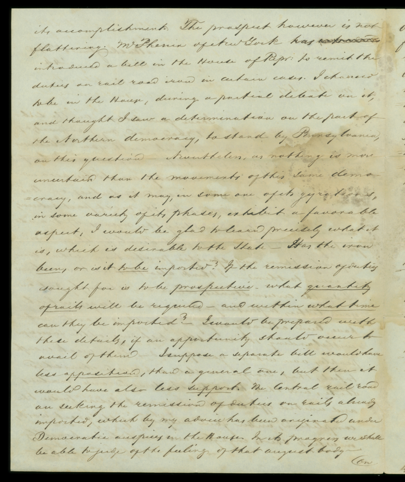 Letter, John Macpherson Berrien, Washington DC, to "My Dear Sir" [George W. Crawford], n. p., Page 2