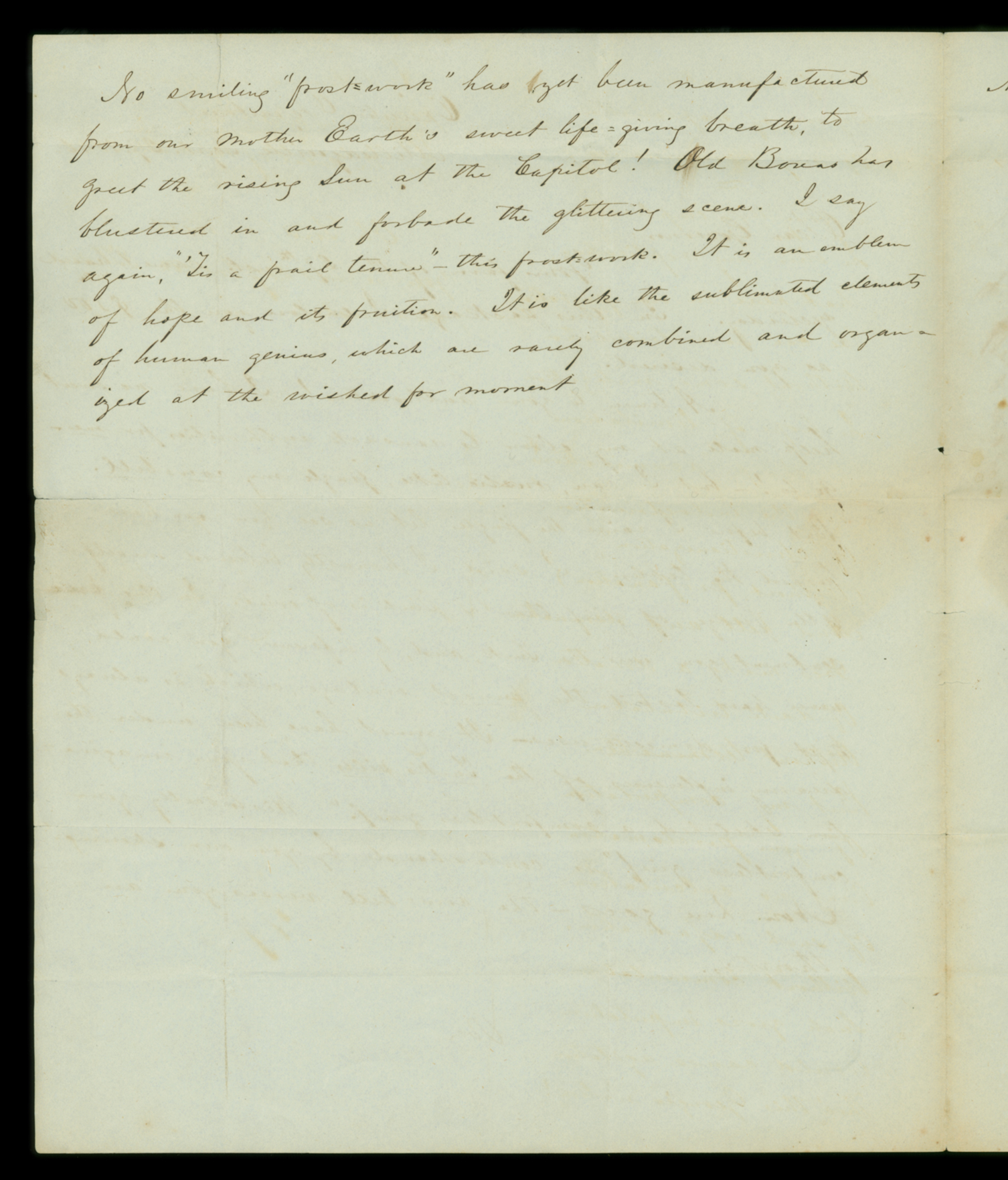 Letter, L. J. Anderson, Milledgeville, Georgia, to His Excellency Geo[rge] W. Crawford, Belair, Georgia, Page 2