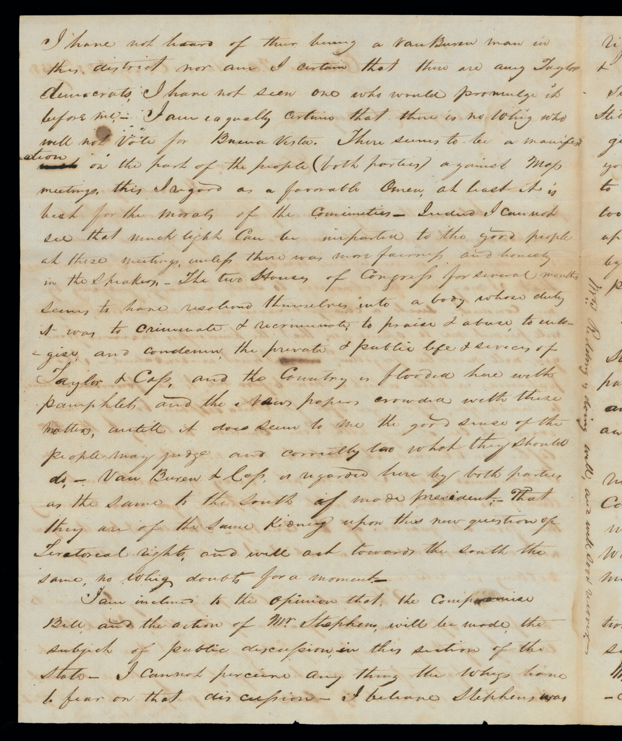 Letter, A. W. Redding, Ellerslee P. O., Harris County, Georgia, to Hon. George W. Crawford, Belair, Richmond County, Georgia, Page 2