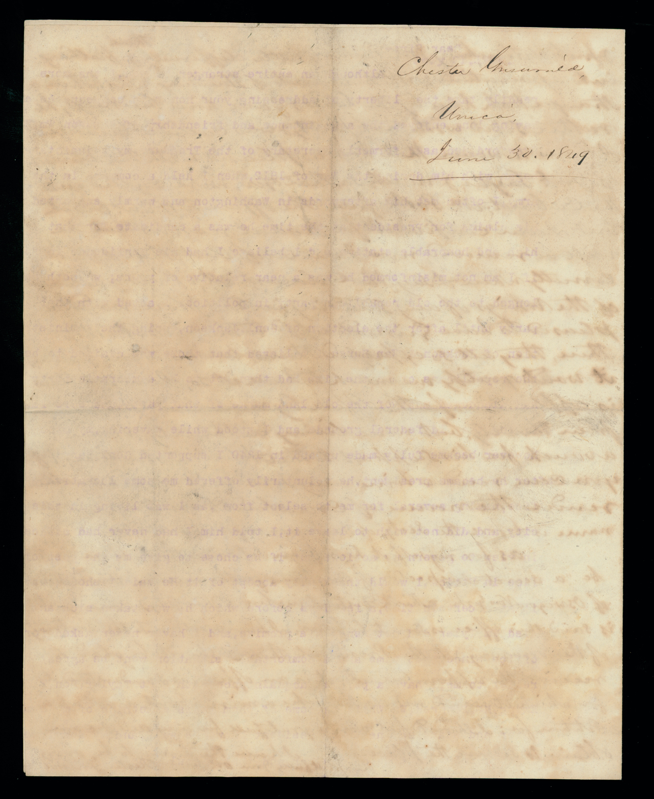 Letter, Chester Griswold, Utica, New York, to "Hon. W[illia]m. H. Crawford" [George W. Crawford], n. p., Page 4