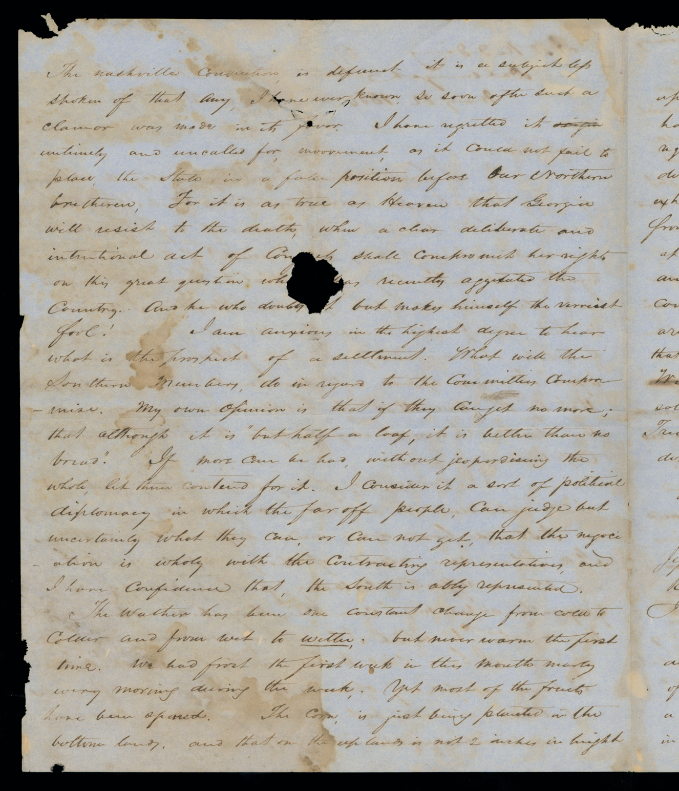 Letter, A. W. Redding, Dahlonega, Georgia, to "Dear Sir" [George W. Crawford], n. p., Page 2