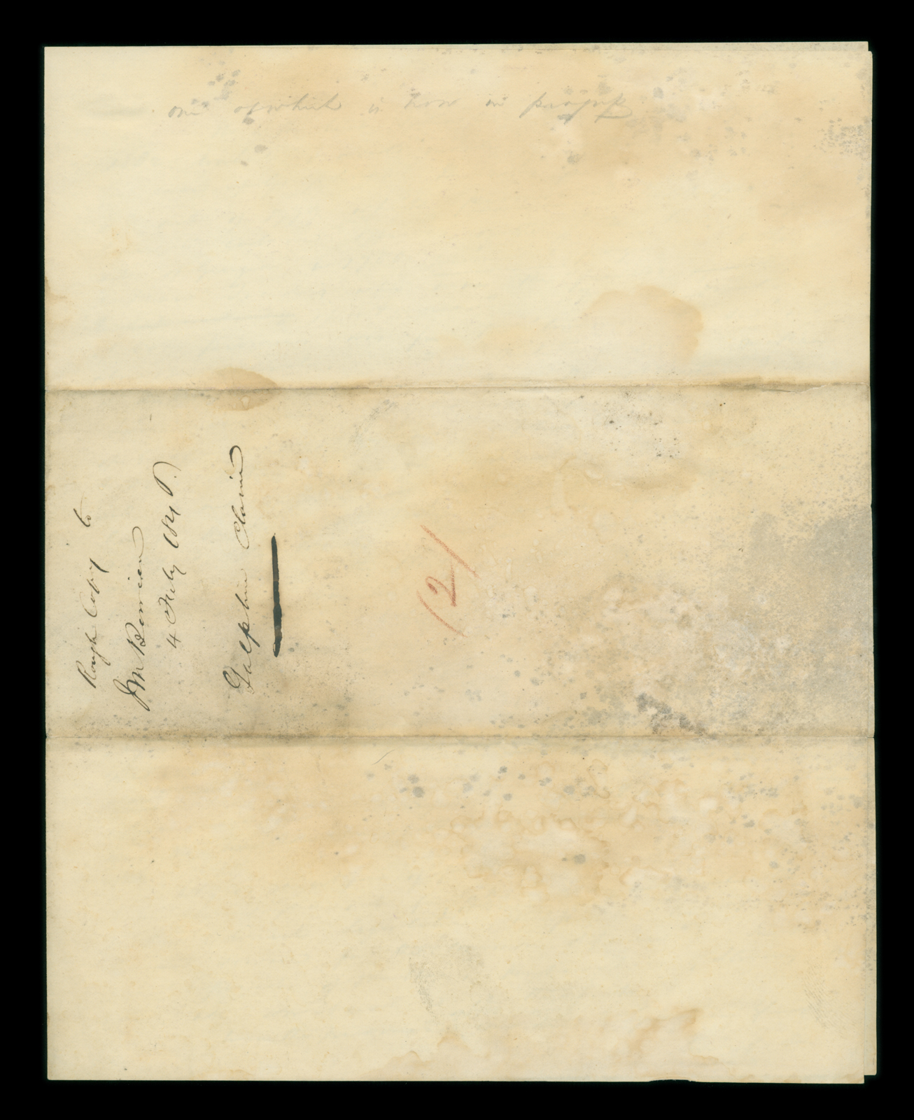Miscellaneous papers relating to the settlement of the Galphin Claim, Letter 1, Page 1