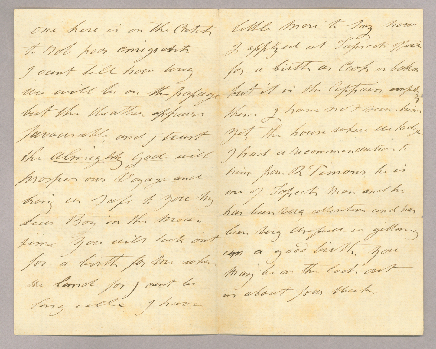 Letter. R[obert] Brownlee, Liverpool, England, to "My Dear John" [John E. Brownlee], n. p., Pages 2-3