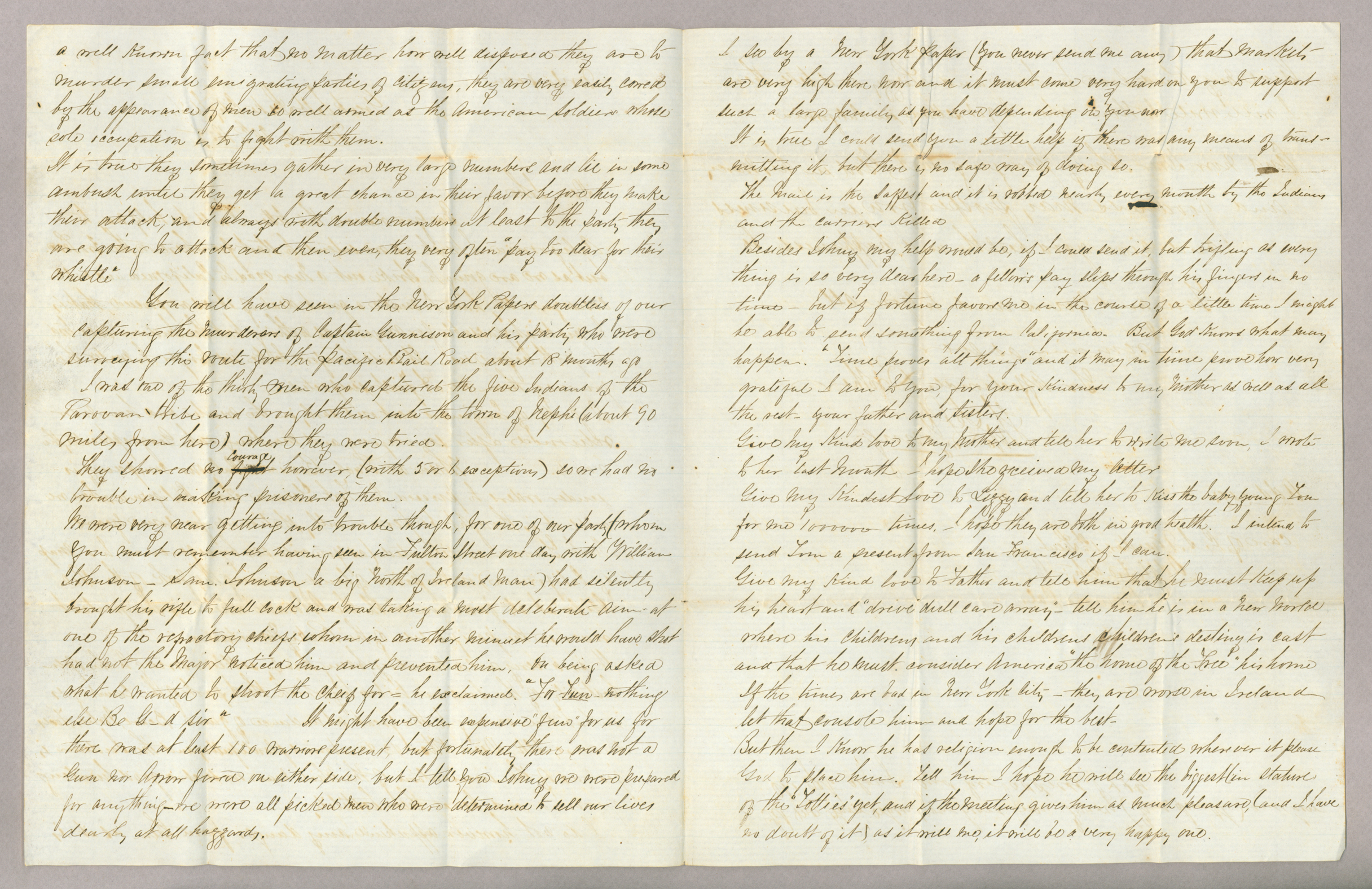 Letter. Tho[ma]s L[owry] Young, Great Salt Lake City, Utah Territory, to "Dear John" [John E. Brownlee], n. p., Pages 2-3
