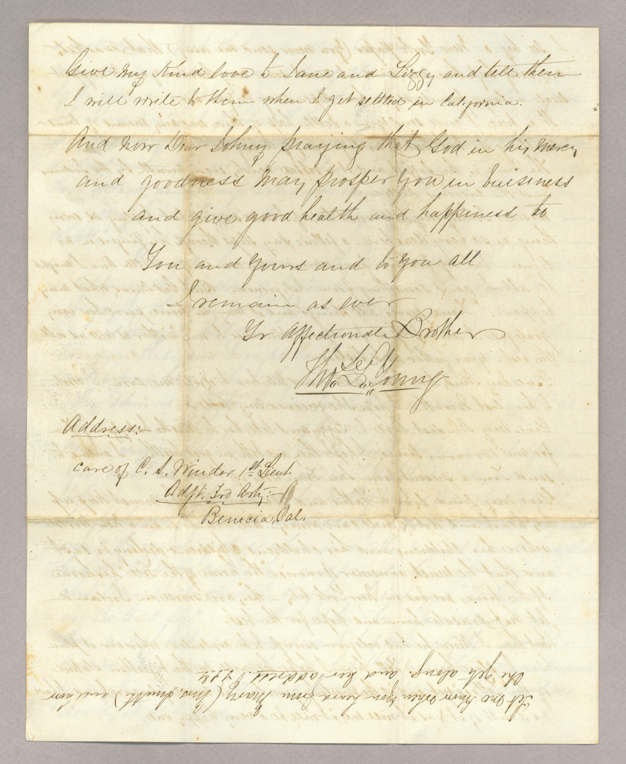 Letter. Tho[ma]s L[owry] Young, Great Salt Lake City, Utah Territory, to "Dear John" [John E. Brownlee], n. p., Page 4