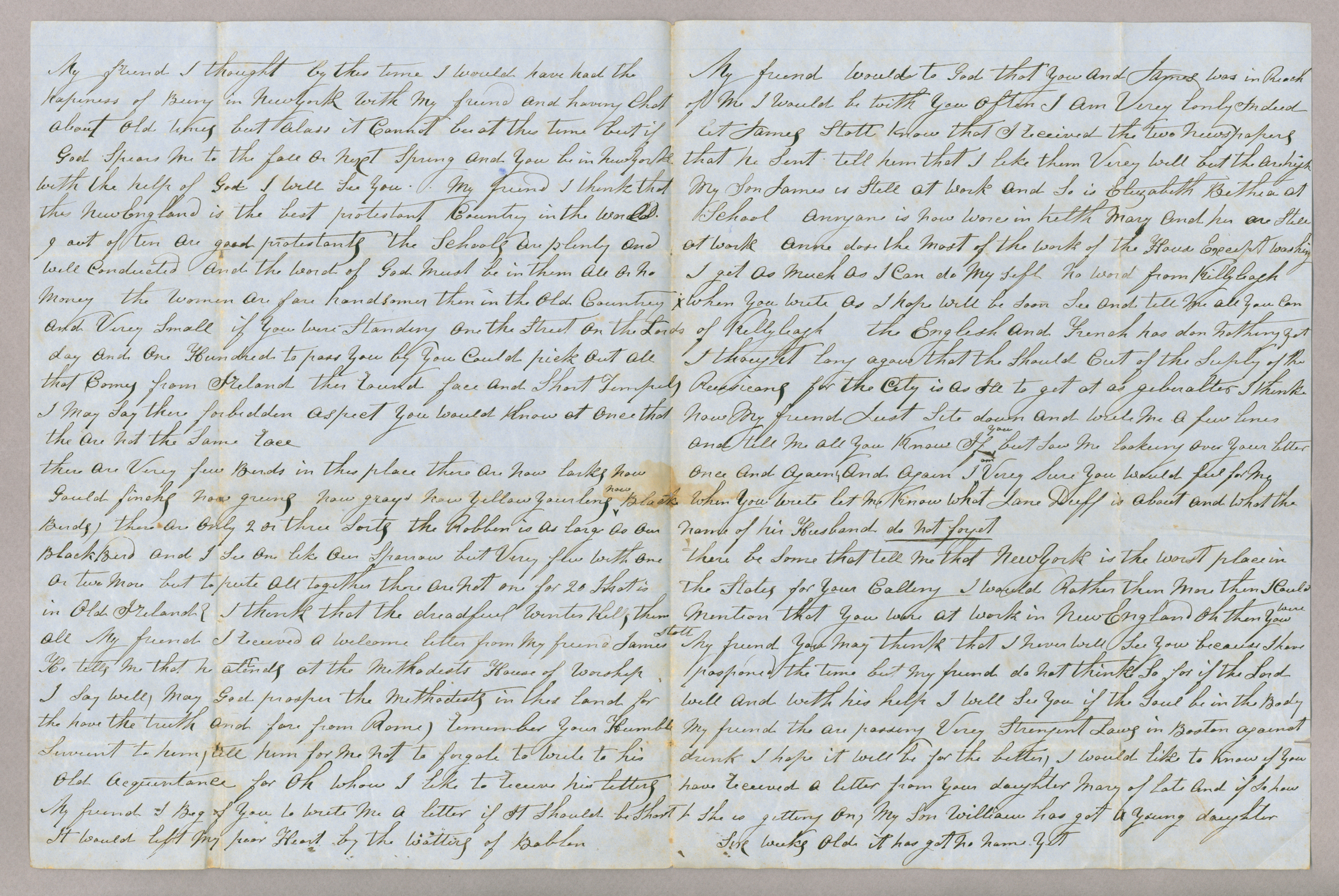 Letter. John Ward, Taunton, Massachusetts, to Robert B[rownlee], n. p., Pages 2-3