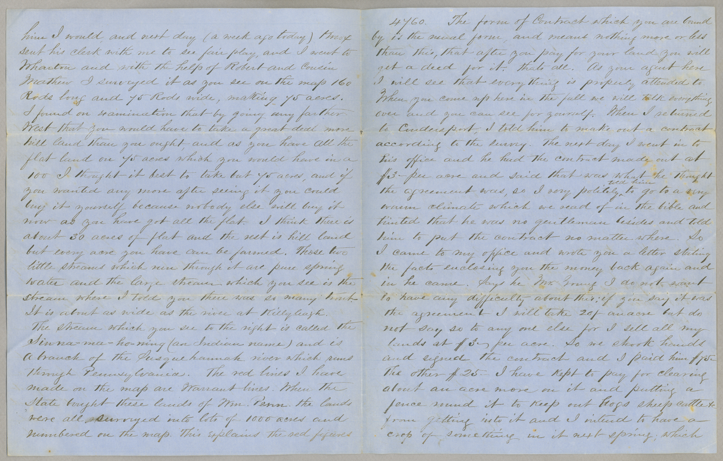 Letter. Hugh Young, Coudersport, Pennsylvania, to "Dear Johnny" [John E. Brownlee], n. p., Pages 2-3