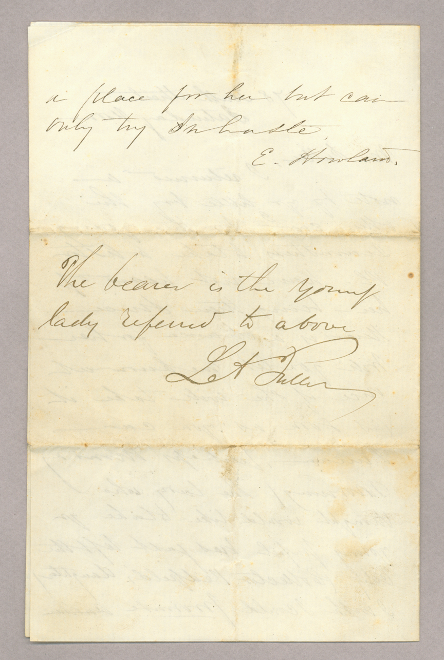 Letter. Children's Aid Society, New York, New York, to "Dear Madam", n. p., Page 4