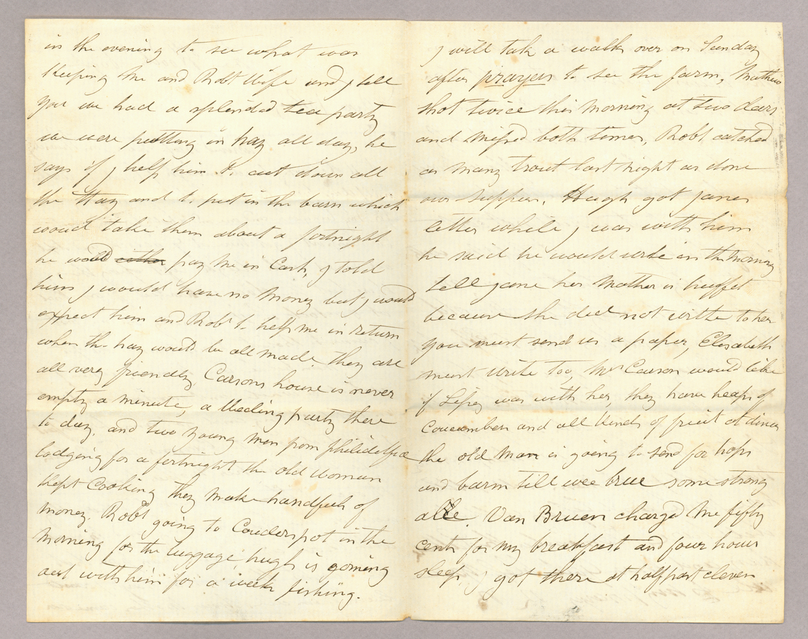 Letter. R[obert] B[rownlee], Potter County, Pennsylvania, to "Dear Johny" [John E. Brownlee], n. p., Pages 2-3