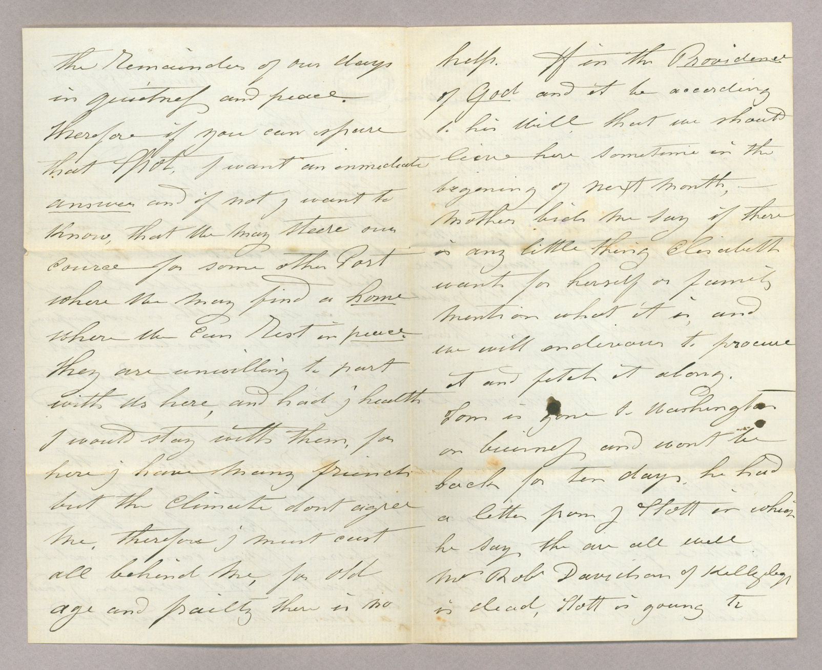 Letter. R[obert] Brownlee, House of Refuge, Cincinnati, Ohio, to "Dear Johny" [John E. Brownlee], n. p., Pages 2-3