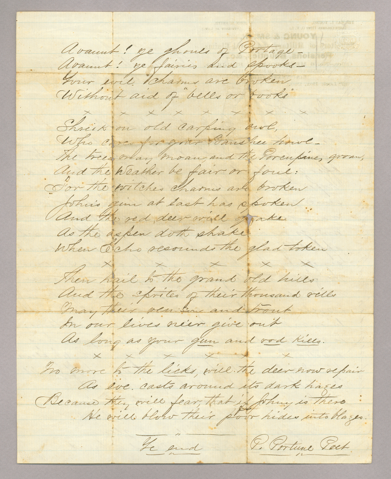 Letter. "Tom" [Thomas Lowry Young], Cincinnati, Ohio, to "Dear John" [John E. Brownlee], n. p., Page 2