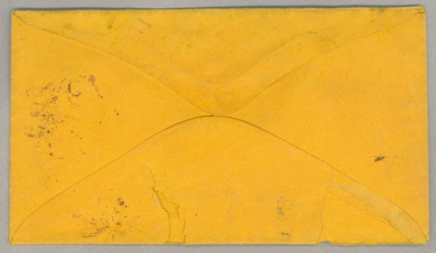 Letter. Burns & Bros., Wharton, Pennsylvania, to Mr John [E.] Brownlee, North Wharton, Pennsylvania, Envelope, Side 2