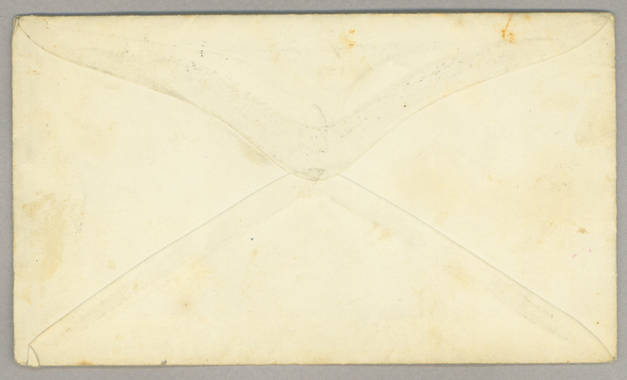 Letter. Hugh Young, Pittsburgh, Pennsylvania, to Jno [E.] Brownlee Esq, North Wharton, Pennsylvania, Envelope, Side 2