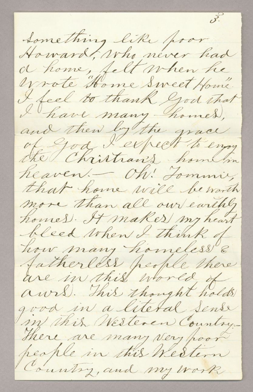 Letter. W. L. Holland, Sutton, Clay County, Nebraska, to Mr. Thomas [E.] Brownlee, North Wharton, Pennsylvania, Page 3