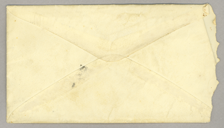 Letter. W. L. Holland, Sutton, Clay County, Nebraska, to Mr. Thomas [E.] Brownlee, North Wharton, Pennsylvania, Envelope, Side 2