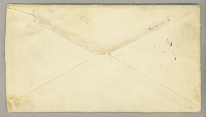 Letter. William McKee, Sewickley, Pennsylvania, to Mrs. John [Savage] Brownlee, North Wharton, Pennsylvania, Envelope, Side 2