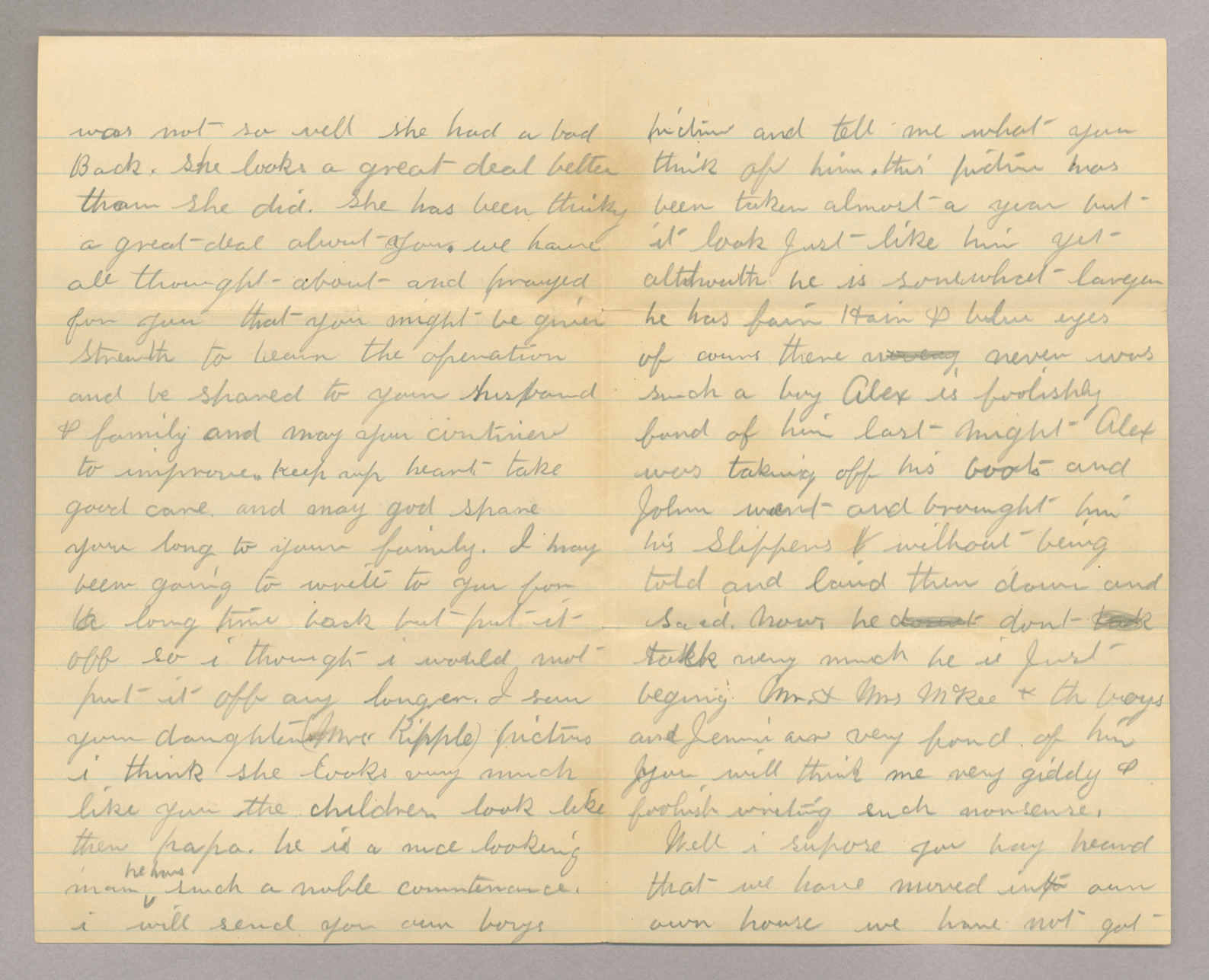 Letter. Sallie McKee, Montour Junction, Pennsylvania, to Mrs. Elizabeth [Savage] Brownlee, n. p., Pages 2-3