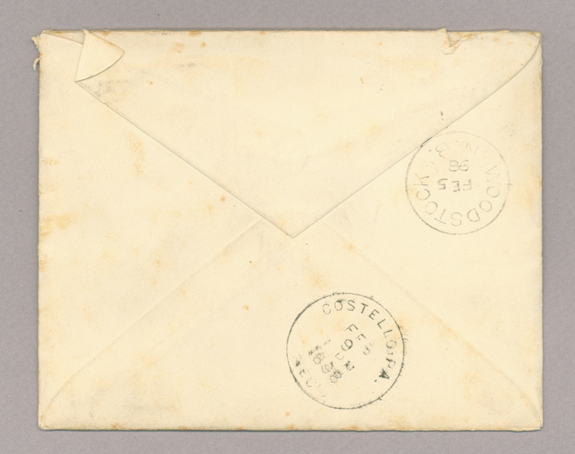 Letter. "[Y]our true Sister Jane" [Jane Brownlee ?], South Newbridge, New Brunswick, to Mr. John E. Brownlee [Jr.], Costello, Pennsylvania, Side 2