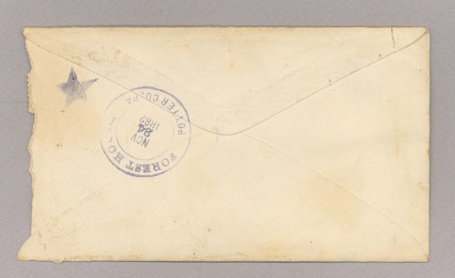 Miscellaneous used envelope, addressed to the Brownlees, Envelope 3, Side 2