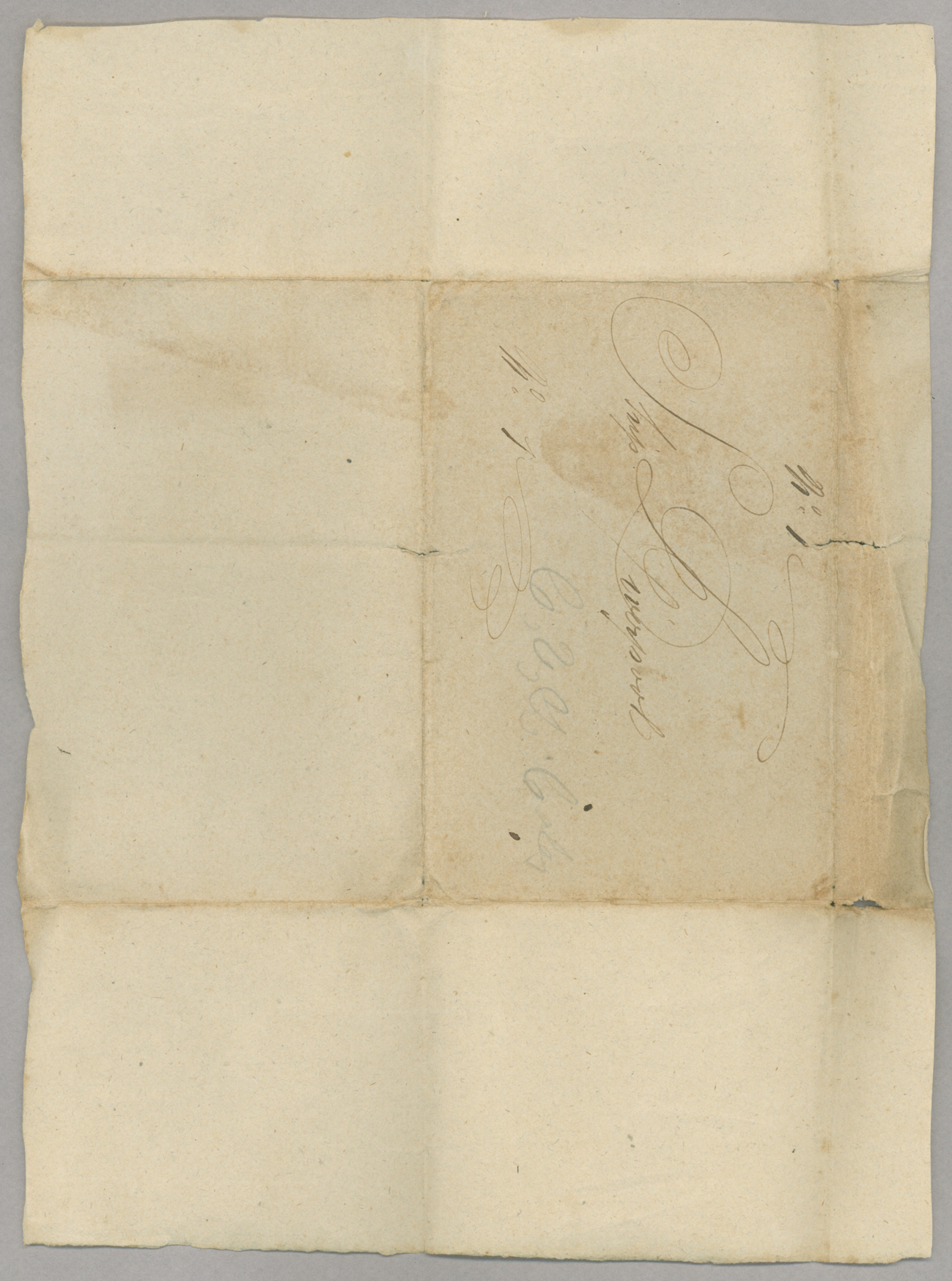 Letter, [Hewlett Townsend Coles], at sea, to "My Dear Beloved Catherine," [Catherine Van Suydam Coles], n.p., Wrapper