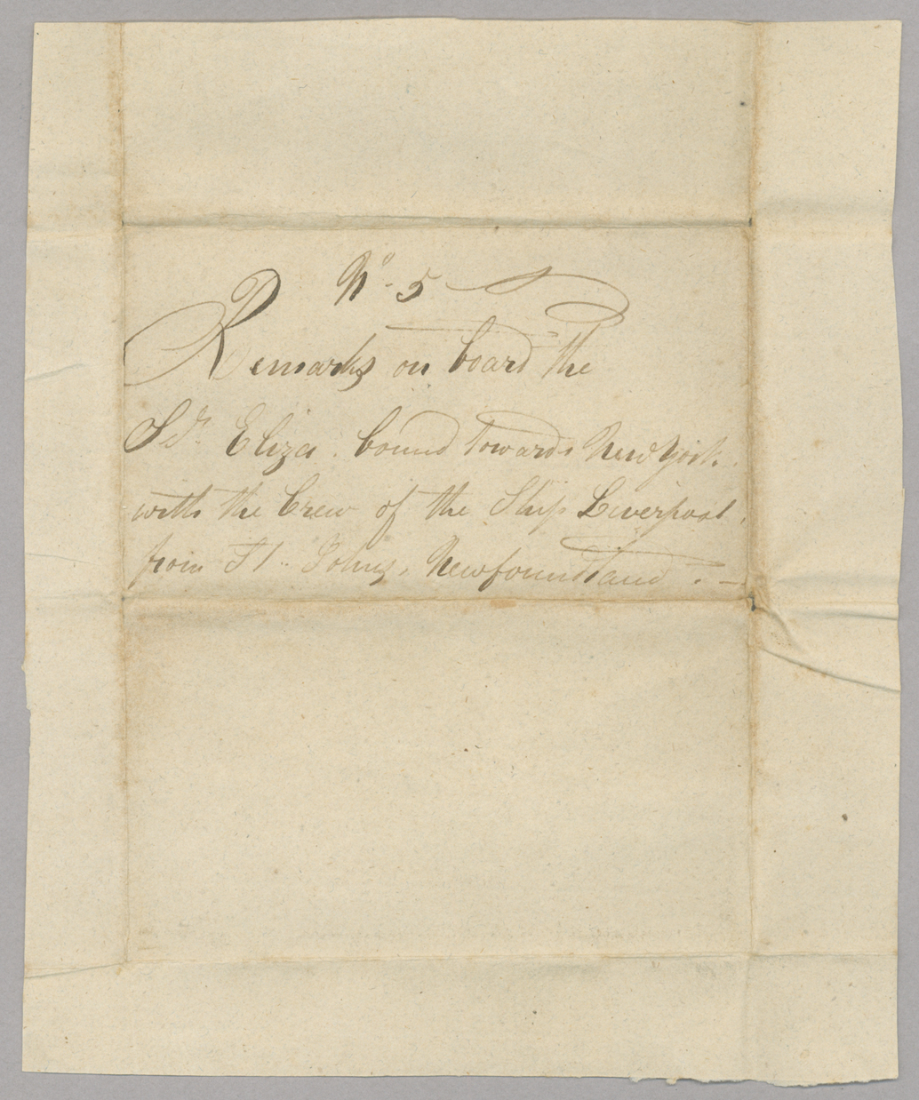 Letter, Hewlett T[ownsend] Coles, n.p., to "My Beloved Catherine," [Catherine Van Suydam Coles], n.p., Wrapper