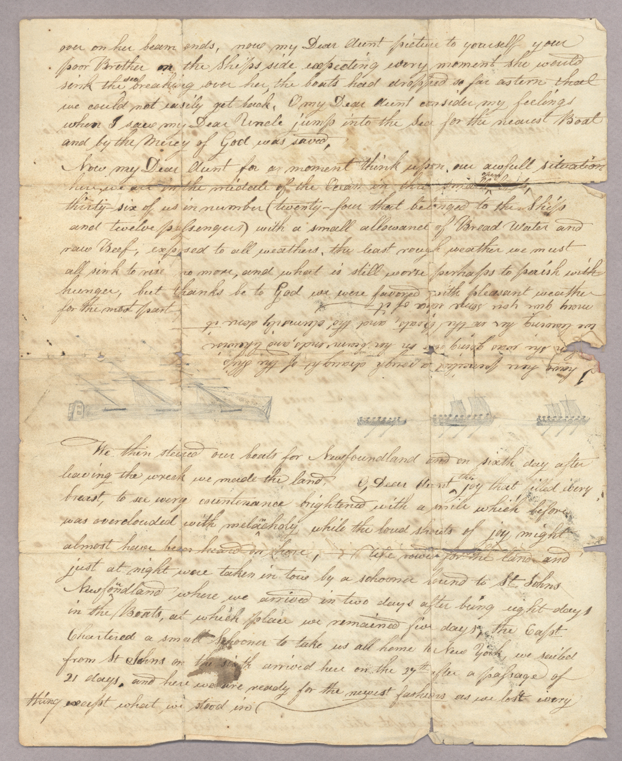 Letter, [William Woodward], n.p., to "My Dear Aunt," [Nancy Lee], n.p., Page 2