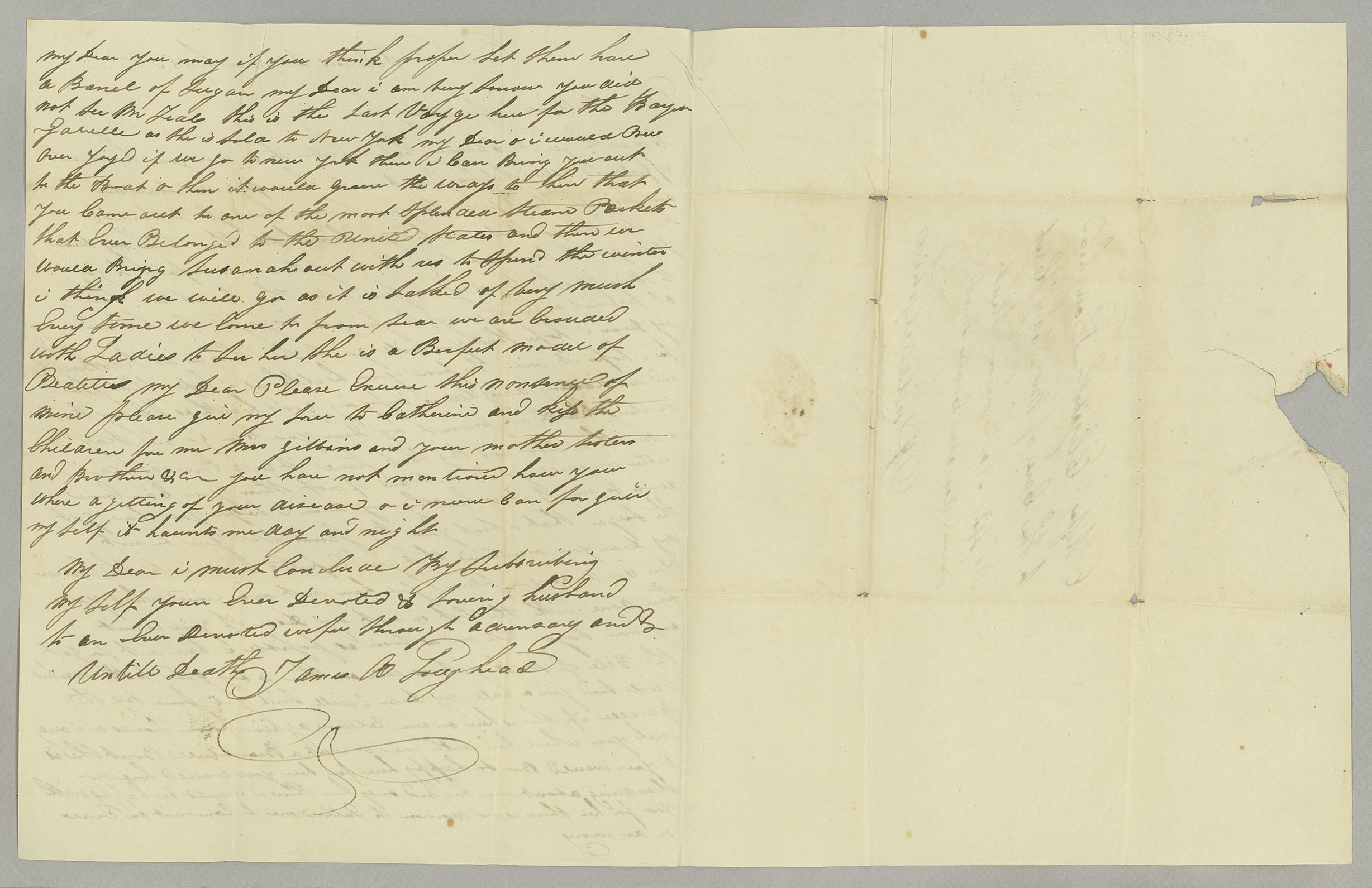 Letter, James A. Loughead, New Orleans, Louisiana, to Elizabeth Loughead, Philadelphia, Pennsylvania, Pages 2-3