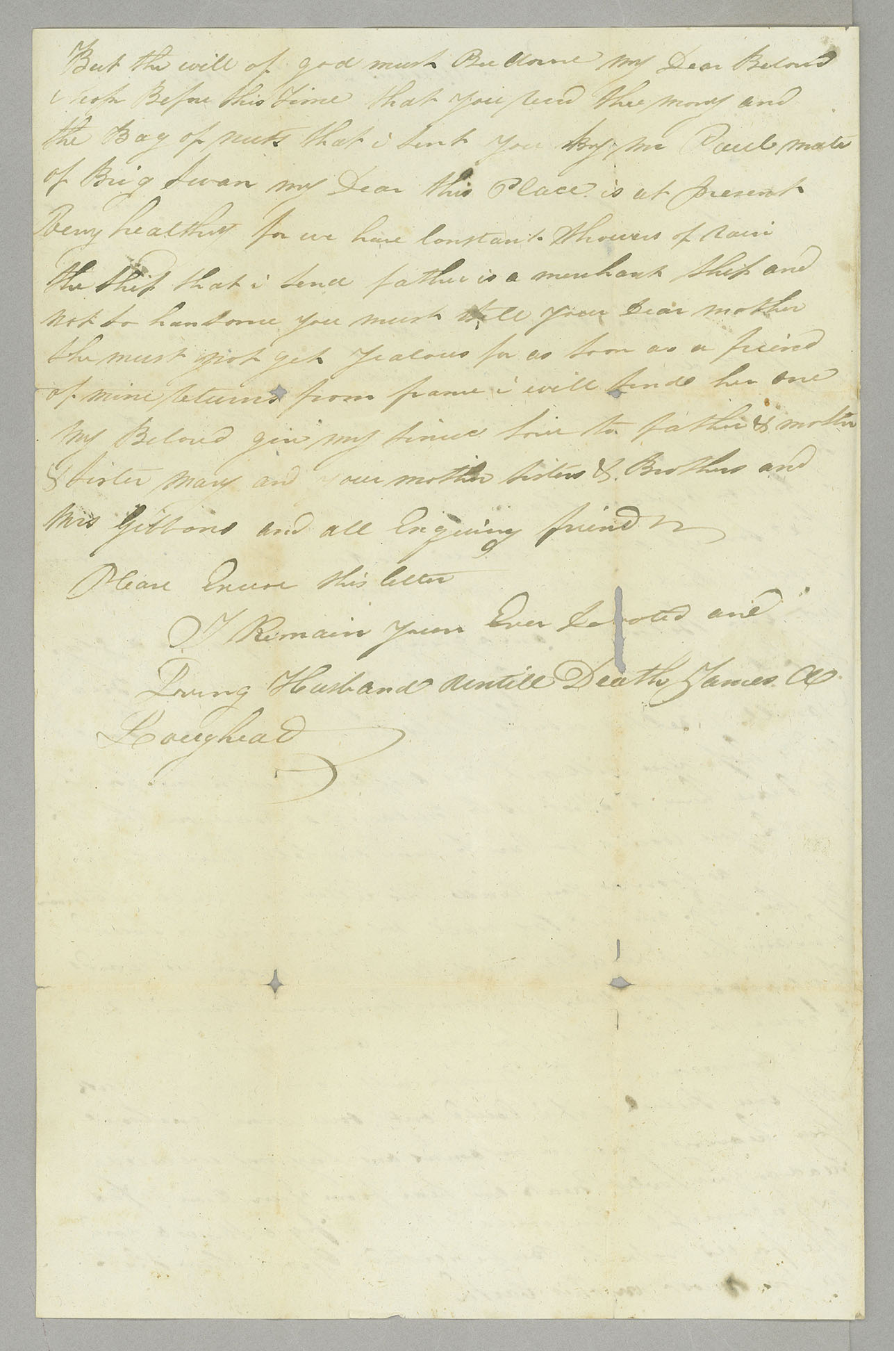 Letter, James A. Loughead, New Orleans, Louisiana, to Elizabeth [Jones] Loughead, Philadelphia, Pennsylvania, Page 2
