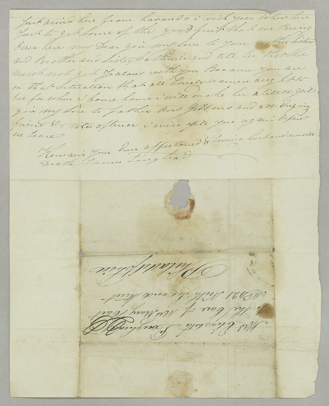 Letter, James [A.] Loughead, New Orleans, Louisiana, to Elizabeth Loughead, Philadelphia, Pennsylvania, Page 2