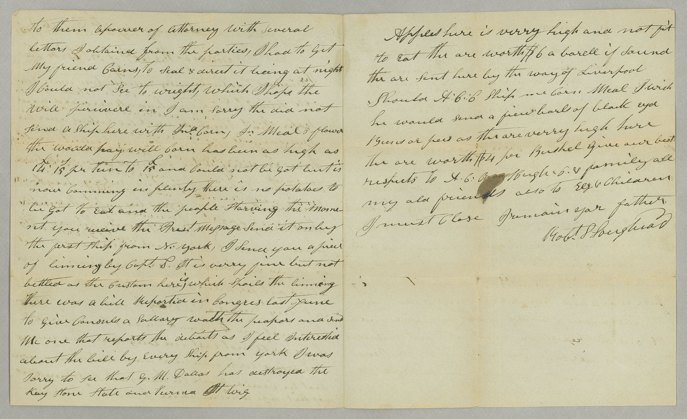 Letter, Rob[ert] L. Loughead, Londonderry, Ireland, to Capt. James A. Loughead, Camden, New Jersey, Pages 2-3
