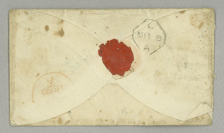 Envelope, [Robert L. Loughead], Londonderry, Ireland, to Capt. James A. Loughead, Camden, New Jersey, Side 2