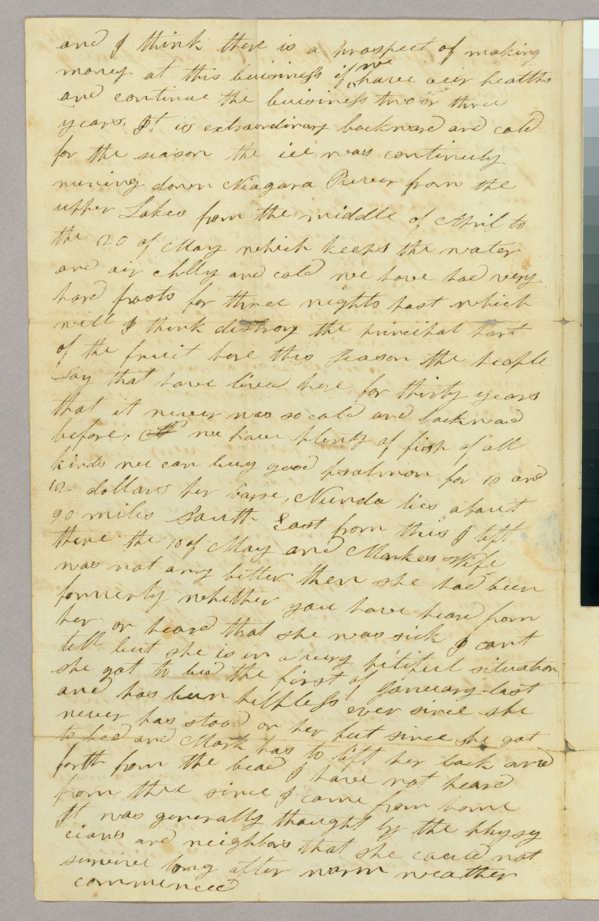 Letter, Benjamin Blanchard, Fort George, Upper Canada, to Capt Abel Blanchard, Peacham, Vermont, Page 2