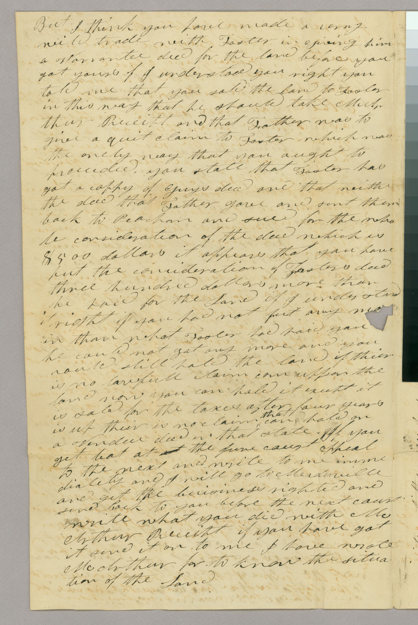 Letter, Benj[amin] Blanchard, Pike, New York, to Hazen Blanchard, Peacham, Vermont, Page 2