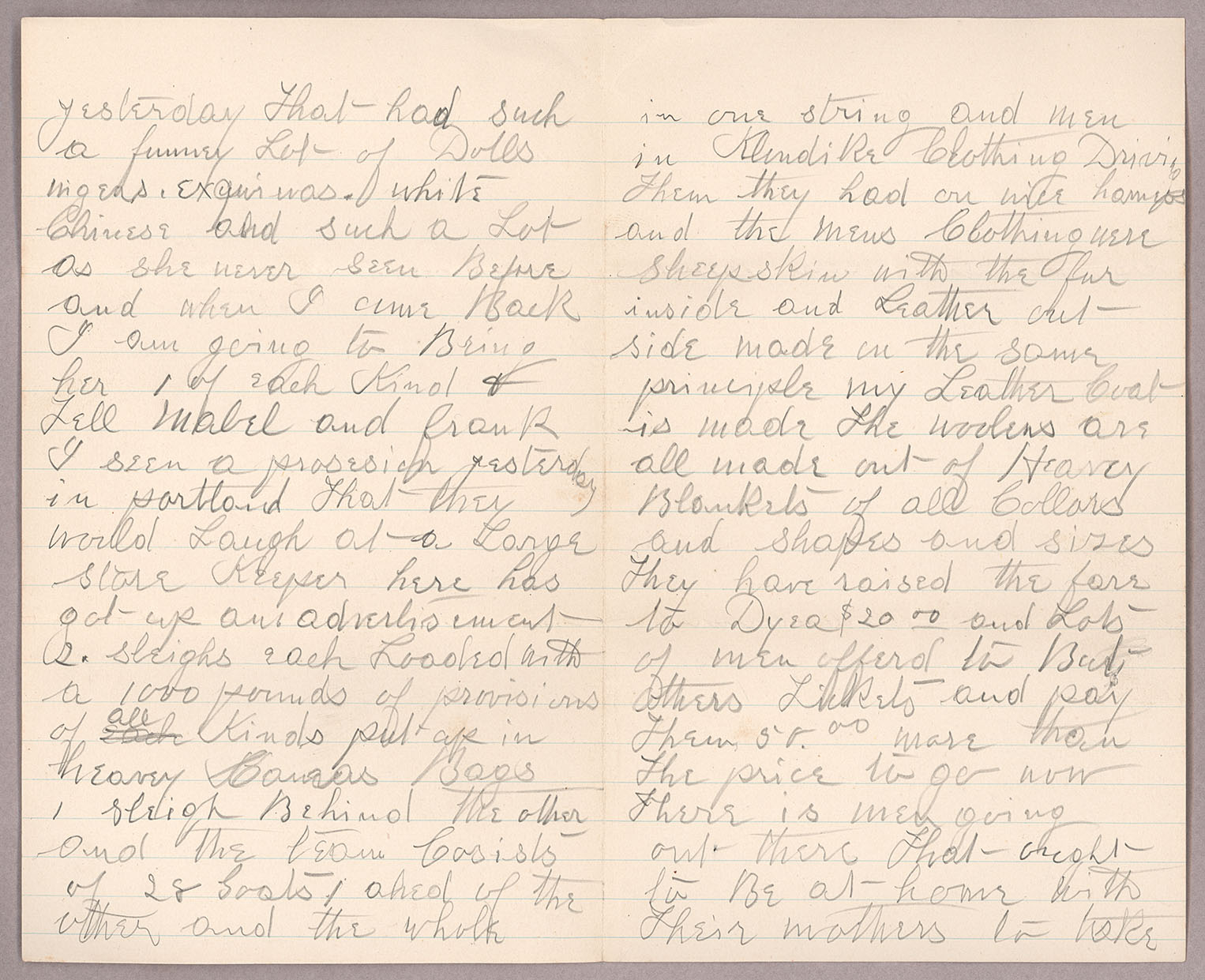 Letter, [John F. Delaney], en route to Seattle, Washington, to Caroline D. Delaney, [Salt Lake City, Utah], Pages 6-7