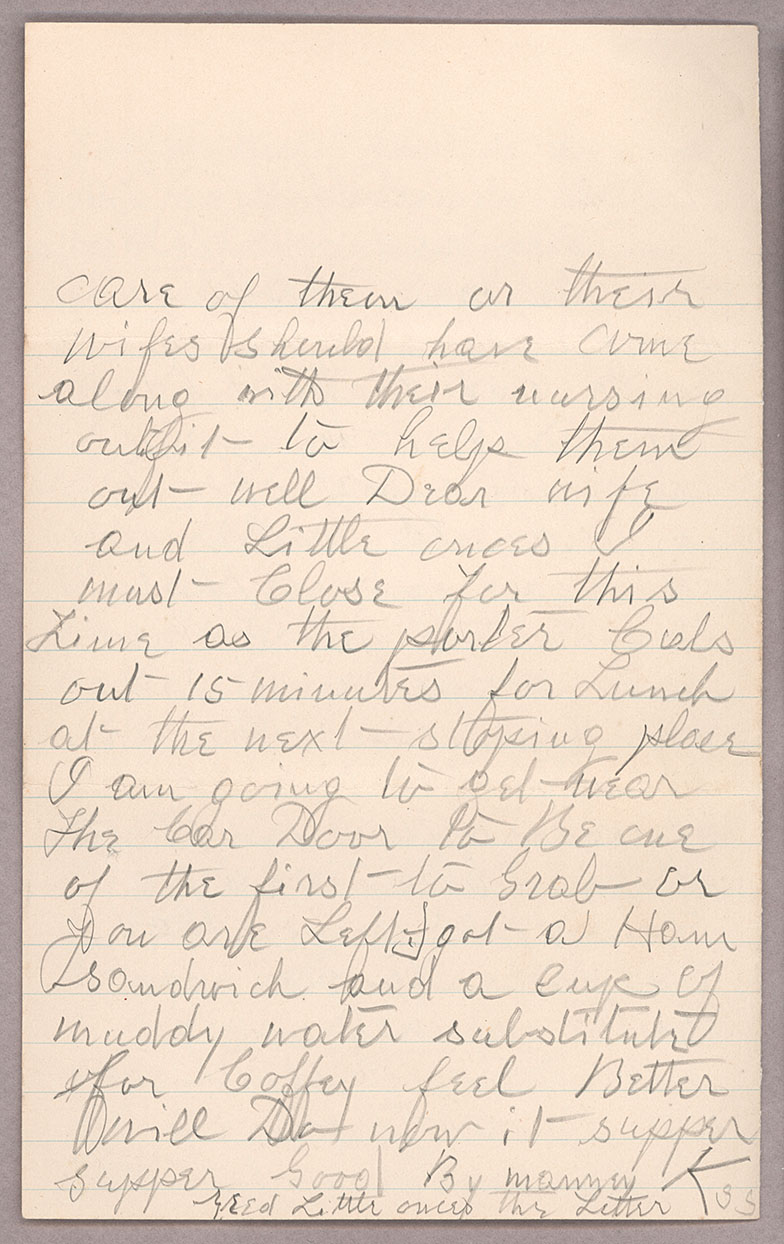 Letter, [John F. Delaney], en route to Seattle, Washington, to Caroline D. Delaney, [Salt Lake City, Utah], Page 8