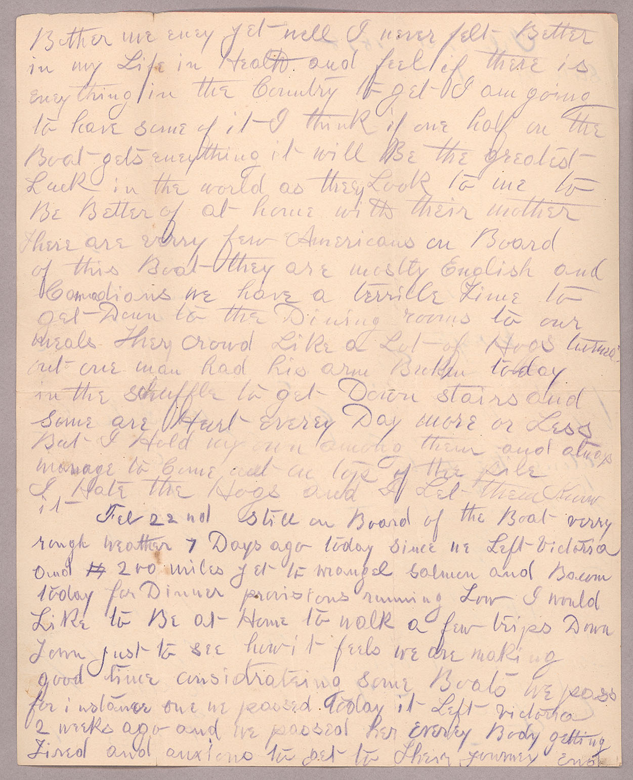 Letter, John F. Delaney, en route to Fort Wrangell, Alaska, to Caroline D. Delaney, [Salt Lake City, Utah], Page 4