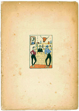 The back cover of the 1925 edition of Calcomanias.