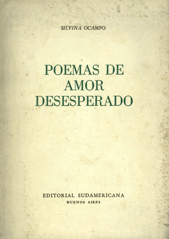 Scan of the cover from Poemas de amor desesperado