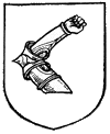arm embowed in armor
