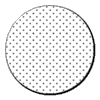 a circle with an all-over dot pattern