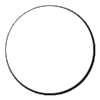 a white or blank circle