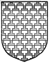 T-shaped patches in an alternating pattern of blue and white, in which each shape stands broad edge to broad edge or narrow edge to narrow edge with one of the opposite tincture above or below it