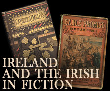 Graphic for Ireland and the Irish in Fiction exhibit.